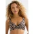 BEACHWAVE voorgevormde push-up bikinitop beige/zwart