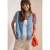 Cecil Dames Blouson blouse van lyocell in Blauw