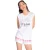 PJ Salvage Dames-tanktop van katoenmix met grafische print (Gebroken wit)