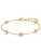 Lucardi Armband ‘Moderner Look’  goud / parelwit