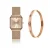 Set van horloge en oorbellen voor dames Amelia Parker Gold Plaza