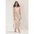 Paarse mouwloze midi-jurk met bloemenprint voor dames, geschikt voor casual en dagelijks gebruik.
