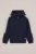 Blue Ridge – Jongens hoodie met halve rits – Regular fit – Marineblauw – Katoen –