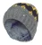 Heat Holders – Geribbelde zachte muts met pom-pom voor jongens – Pebble Melange / goud / marine