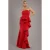 Damesjurk Goddiva Boobtube Peplum Waterfall Fril