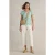 White Stuff Nelly Notch Neck Tee Teal Print