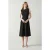 LK Bennett Ellis Stripe Midi Dress Cream