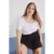 Trendyol Curve Dames Wit Effen Kort Regular fit Grote maten T-shirts