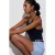 Slim Fit Halterhals Tricot Blouse