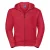 Russell Heren Authentieke Sweatshirt met volledige ritssluiting / Hoodie (Klassiek rood)