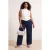 Trendyol Curve Dames Donkerblauw Effen Recht Hoge taille Grote maten Jeans