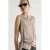 TRENDYOLMİLLA Dames Beige Effen Mouwloos Regular fit Blouses