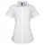 Premier Dames/Dames Supreme Poplin Overhemd met Korte Mouwen (Wit)