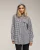 Oversized gingham overhemd met capuchon