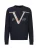19V69 ITALIA Sweatshirt ‘Nico Baroque’  beige / navy / lichtblauw / oranje