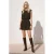 VERO MODA korte rok met plooien – bruin
