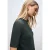 Street One Dames Basic Shirt met rimpels in Groen