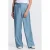 JANSEN Amsterdam wide leg high waist pantalon blauw