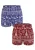 Lousy Livin Boxershorts ‘Scandi’  blauw / rood