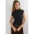 Aansluitende Mock Neck Kapmouw Gebreide Blouse