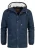 INDICODE JEANS Winterjas ‘ Crossing ‘  donkerblauw / bruin