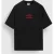 Umbro Heren Iconisch Boxy T-shirt (Zwarte/Chilli peper)