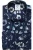 R2 Amsterdam Overhemd blauw, Bloemen