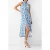 French Connection Cosette Halter Midi Dress White/baja Blue