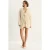 Gestructureerde V-hals Midi Cardigan met Striksluiting