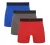 Bamboo Basics Boxershorts 3pack Bamboo Grey/Blue/Red   2XL
