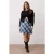 Trendyol Curve Dames Blauw Grafisch Kort / Mini Grote maten Rokken