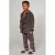 Sturdy loose fit corduroy broek Mountain top antraciet