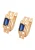 faina Oorbellen  navy / goud