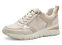 Tamaris Sneakers met sleehak vrijetijdsschoen, lage schoen, veterschoen met buitenrits