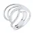 Wervelt de ring Diamonds 0,20 Cts White Gold
