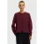 Selected Women rechtvallend gebreid vest met wol – donkerrood