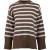Stenströms Crystal Knit Jumper Light Brown Stripe