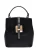 Roberta M Zwart Rundleer Tas