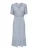 ONLY Blousejurk ‘ONLChianti’  duifblauw / wit