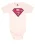 LOGOSHIRT Rompertje/body ‘DC – Superman Logo’  lichtroze