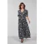 DIDI Maxi Maxi Dress Bueno Darkblue With White Senna Print