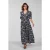 DIDI Maxi Maxi Dress Bueno Darkblue With White Senna Print