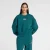 new balance Sweatshirt ‘Trackside Fleece Crew’  cyaan blauw / groen