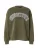 Gina Tricot Sweatshirt  olijfgroen / zwart / wit