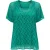 Top met korte mouwen en kanten overlay, inclusief binnenlaag.