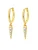 Hey Happiness Oorbellen ‘Spike Huggie’  goud