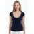 V-hals Korte Mouw Drapé Blouse