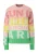 QS Trui  geel / limoen / oudroze / offwhite