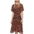 AllSaints Enki Zephyr Dress Toffee Brown/black