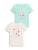 TOM TAILOR Shirt  turquoise / pink / rosa / wit